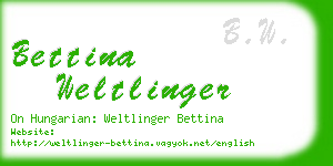 bettina weltlinger business card